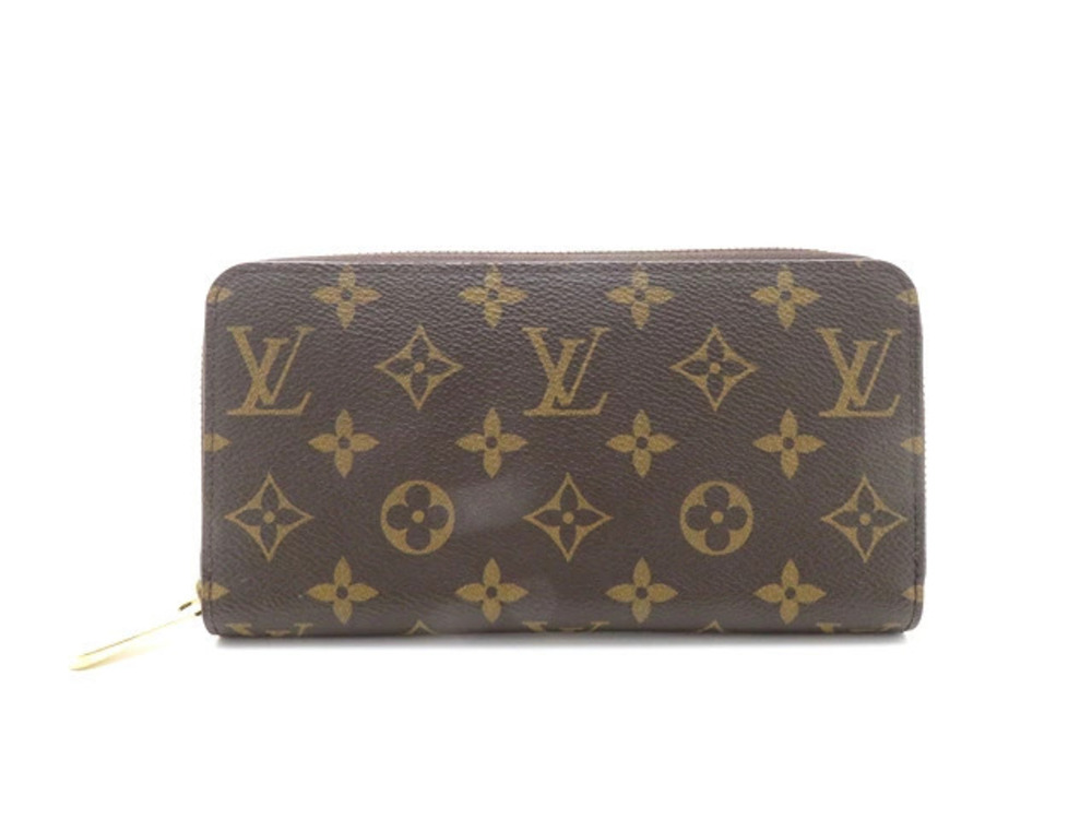 LOUIS VUITTON Zippy Wallet Monogram Brown Long Canvas